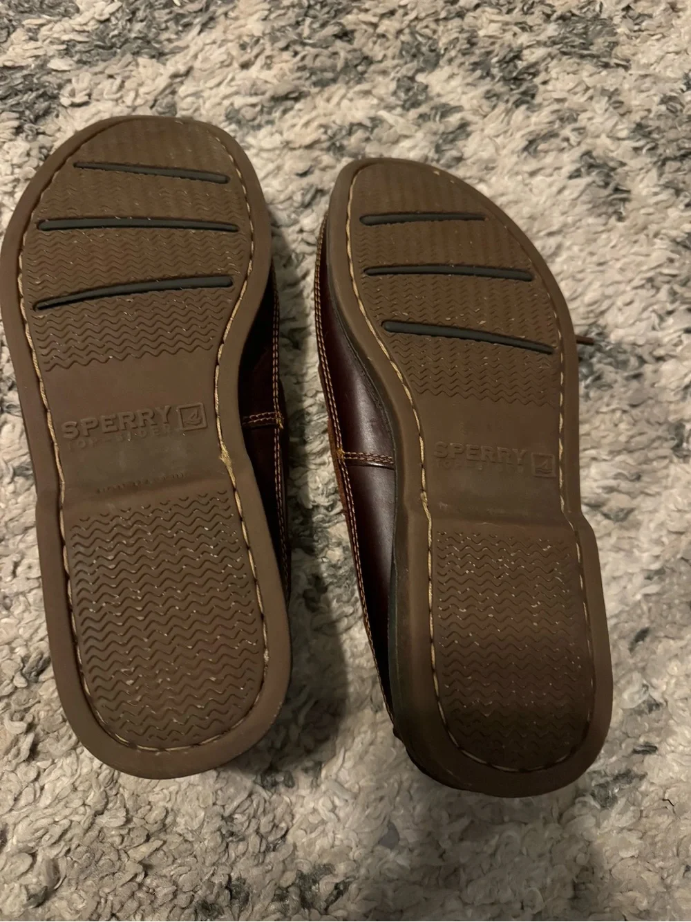 Sperry mako Men’s 9.5 Brown Leather Boat Shoes